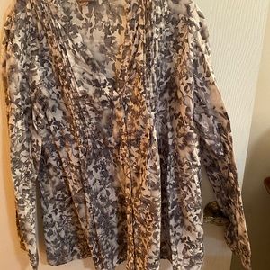 J. Jill long-sleeved gray tunic top